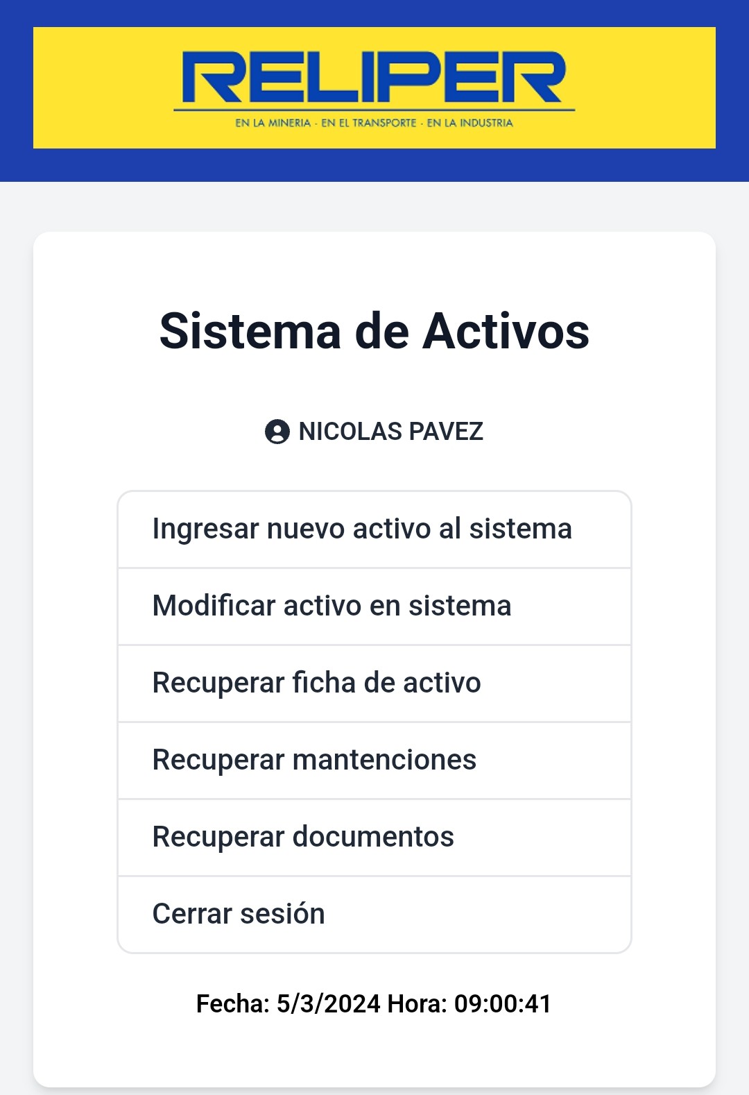 Sistema de Activos Fijos